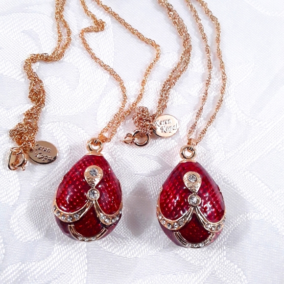 NWOT Keren Kopal Egg Pendants, Purple & Red Colors (Sold Separately) - Picture 2 of 7